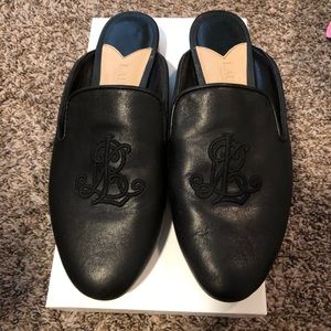 Ralph Lauren monogram mules